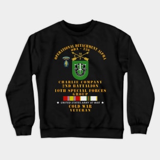 ODA 236 - C Co, 2nd Bn 10th SFG w COLD SVC Crewneck Sweatshirt